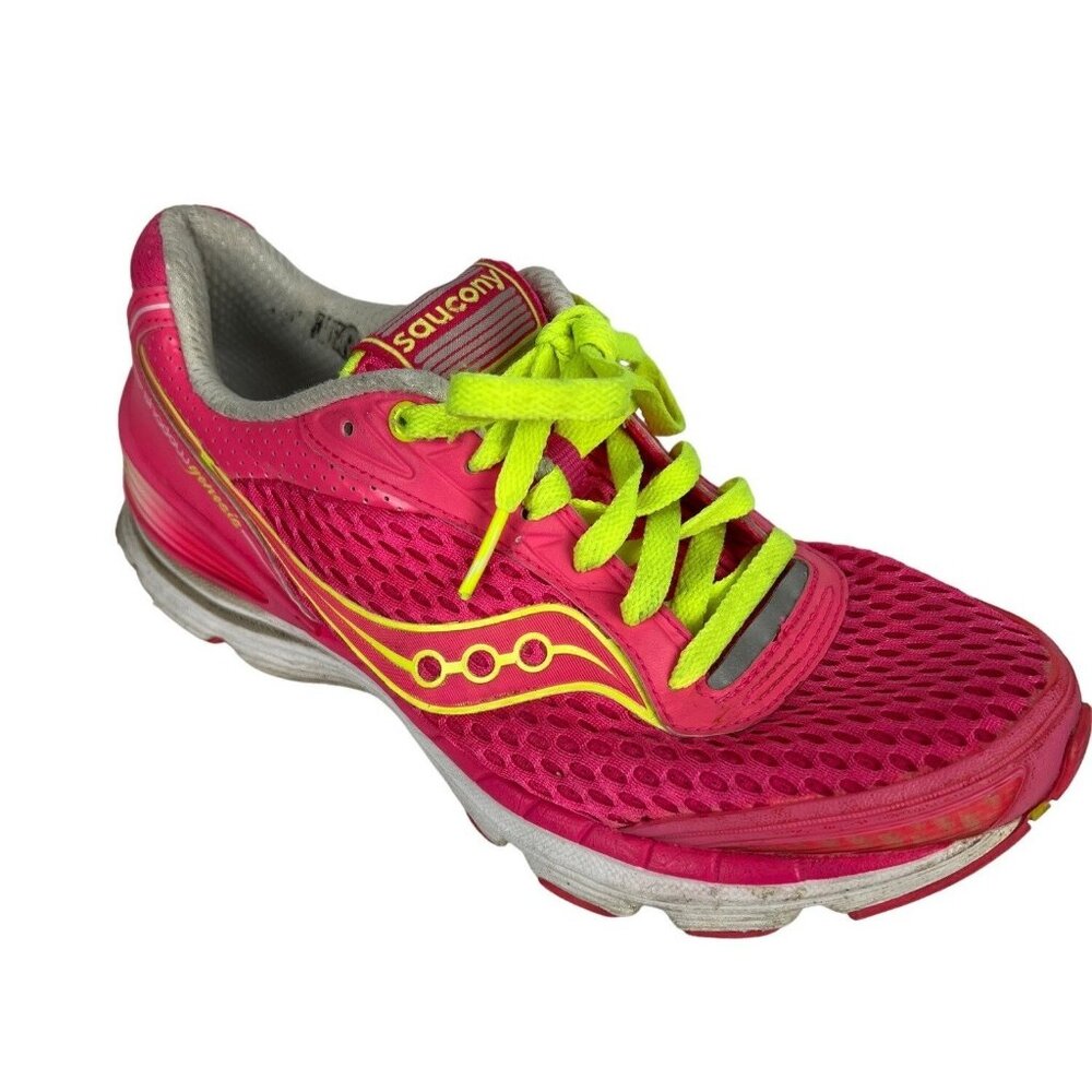 Women's Saucony Shadow Genesis Running Shoes Neon Pink size 8